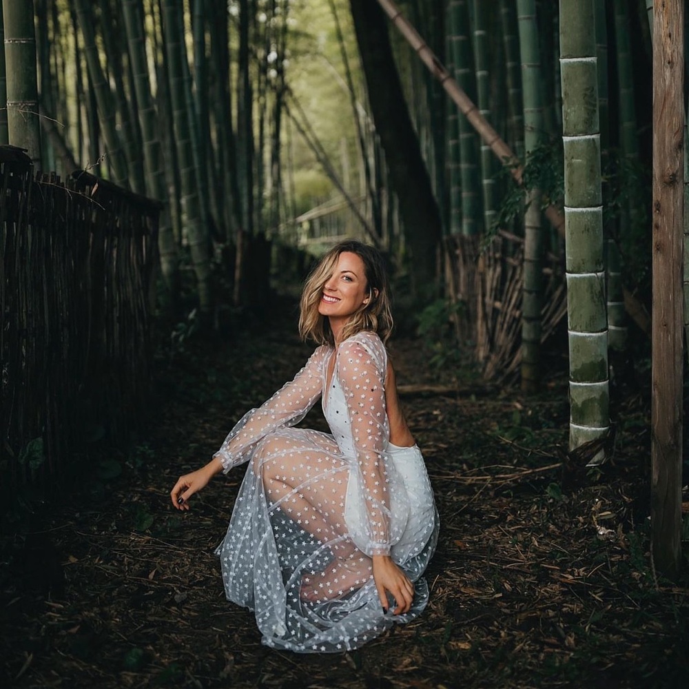 For Love & Lemons All That Glitters Maxi Dress